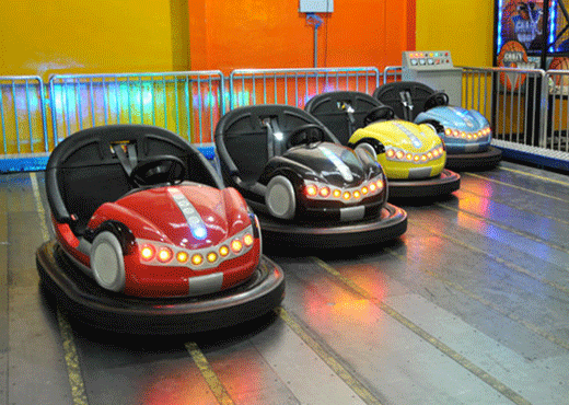 Battery electric bumper car rides for amusement