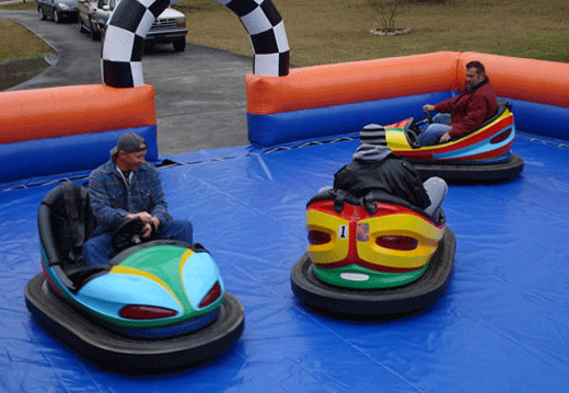 inflatable funfair dodgem bumped cars