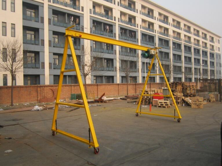 1 ton overhead crane with electric hoist