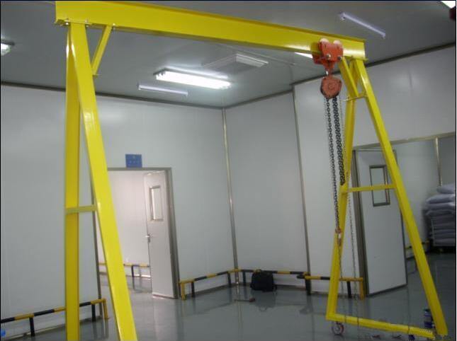 1 ton overhead crane with manual hoist