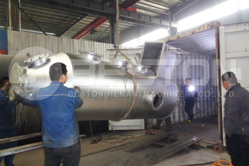 Shipment of Wood Charcoal Making Equipment to Ghana